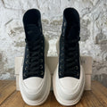 Alexander Mcqueen High Black White Tread Boot Sz 8 (41)