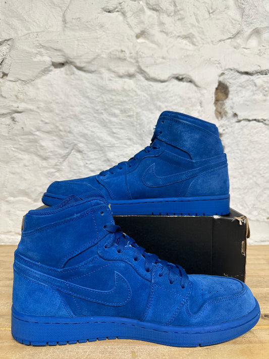 Air Jordan 1 High Blue Suede Sz 9