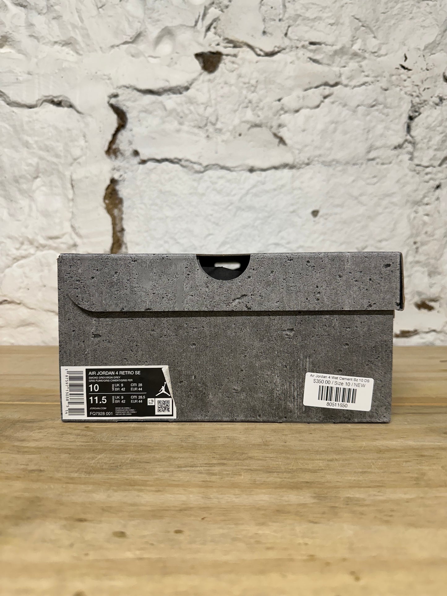 Air Jordan 4 Wet Cement Sz 10 DS