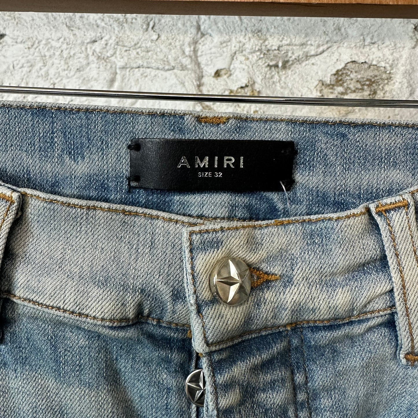 Amiri Chemist Denim Star Blue Denim Jeans Sz 32