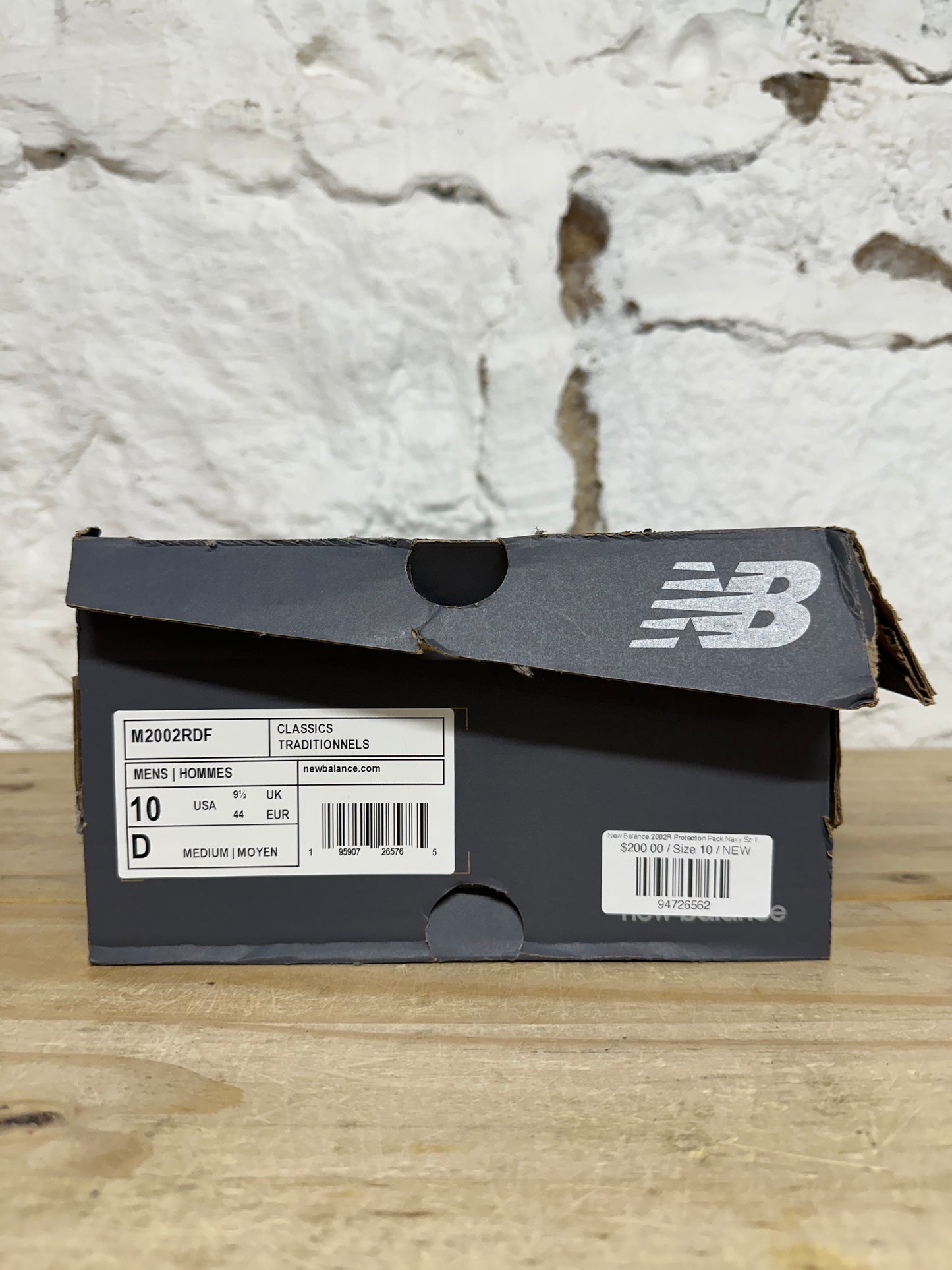 New Balance 2002R Protection Pack Navy Sz 10 DS
