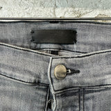 Amiri AM Drip Gray Denim Jeans Sz 34