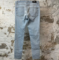 Amiri MX1 Black White Tie Dye Blue Denim Jeans Sz 34
