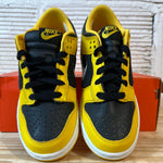 Nike Dunk Low Black White Varsity Maize Sz 4Y