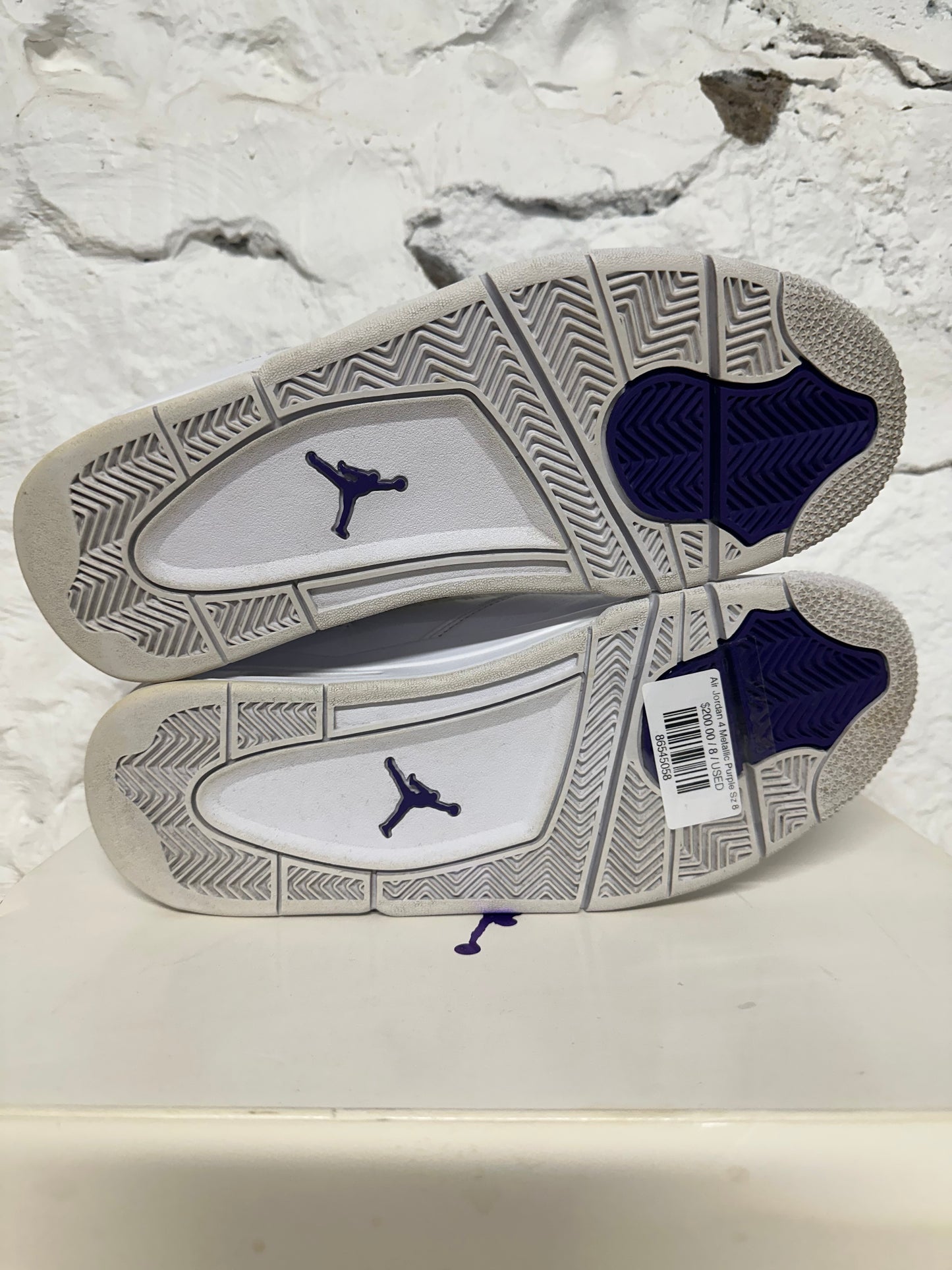 Air Jordan 4 Metallic Purple Sz 8