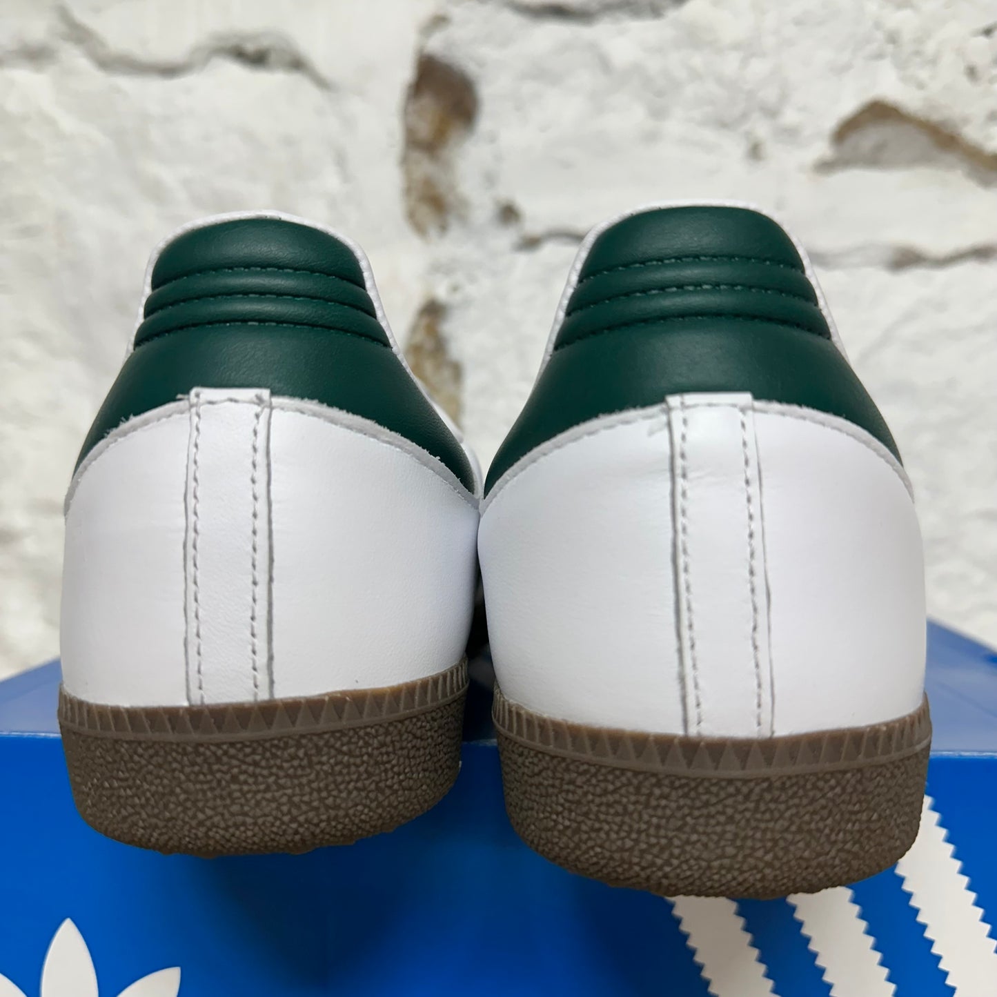 Adidas Samba White Green Sz 11.5 DS