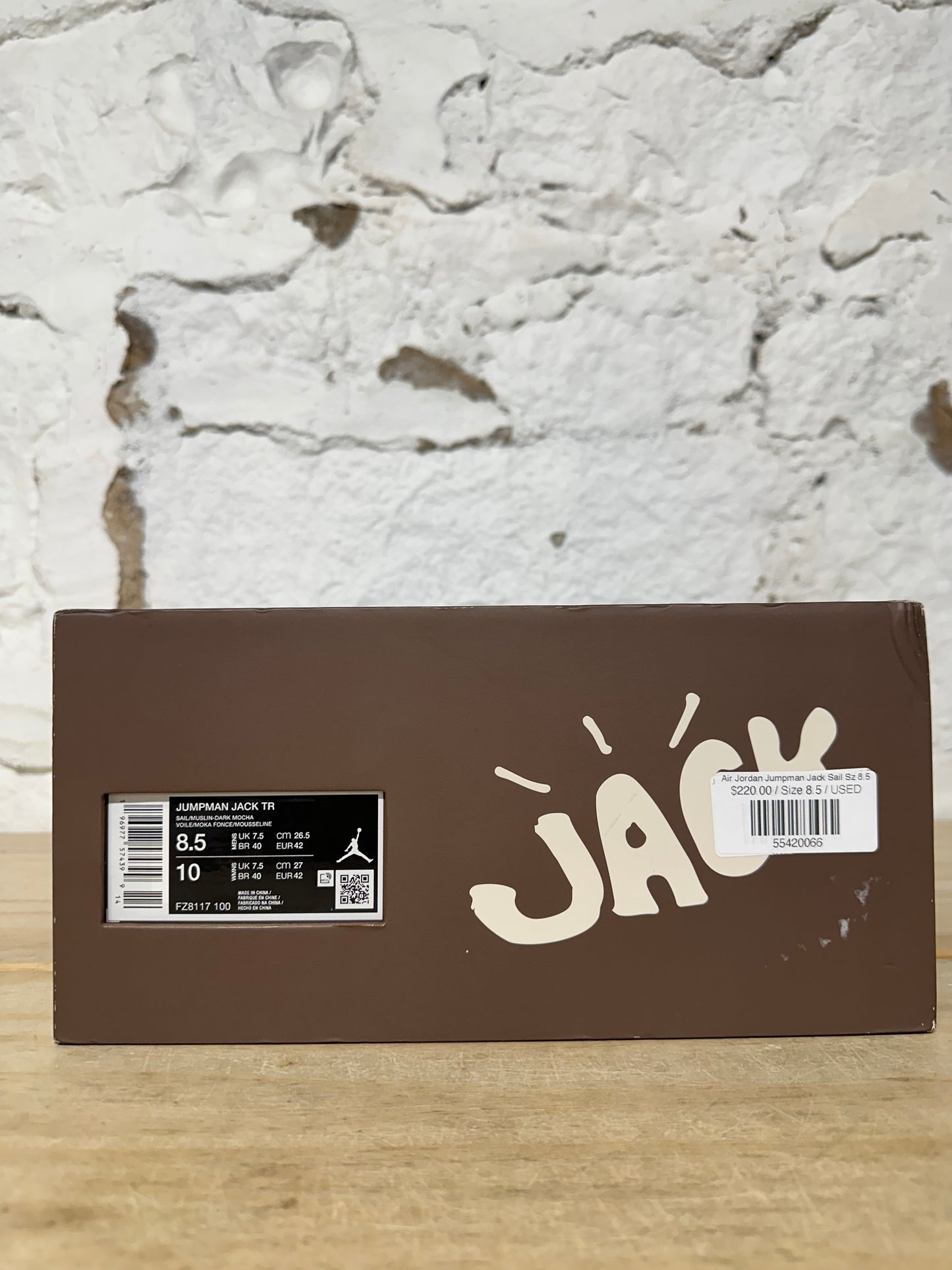 Air Jordan Jumpman Jack Travis Scott Sail Sz 8.5