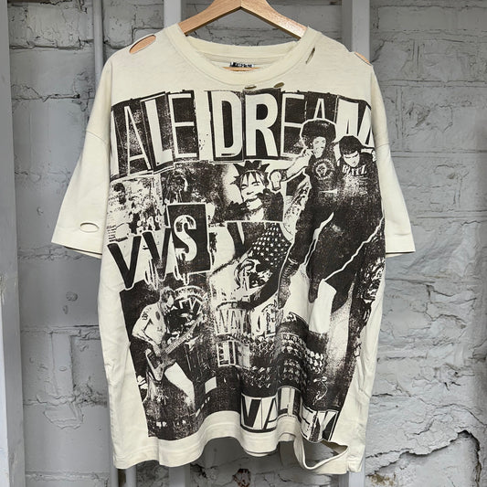 Vale Moshpit Cream T-Shirt Sz M