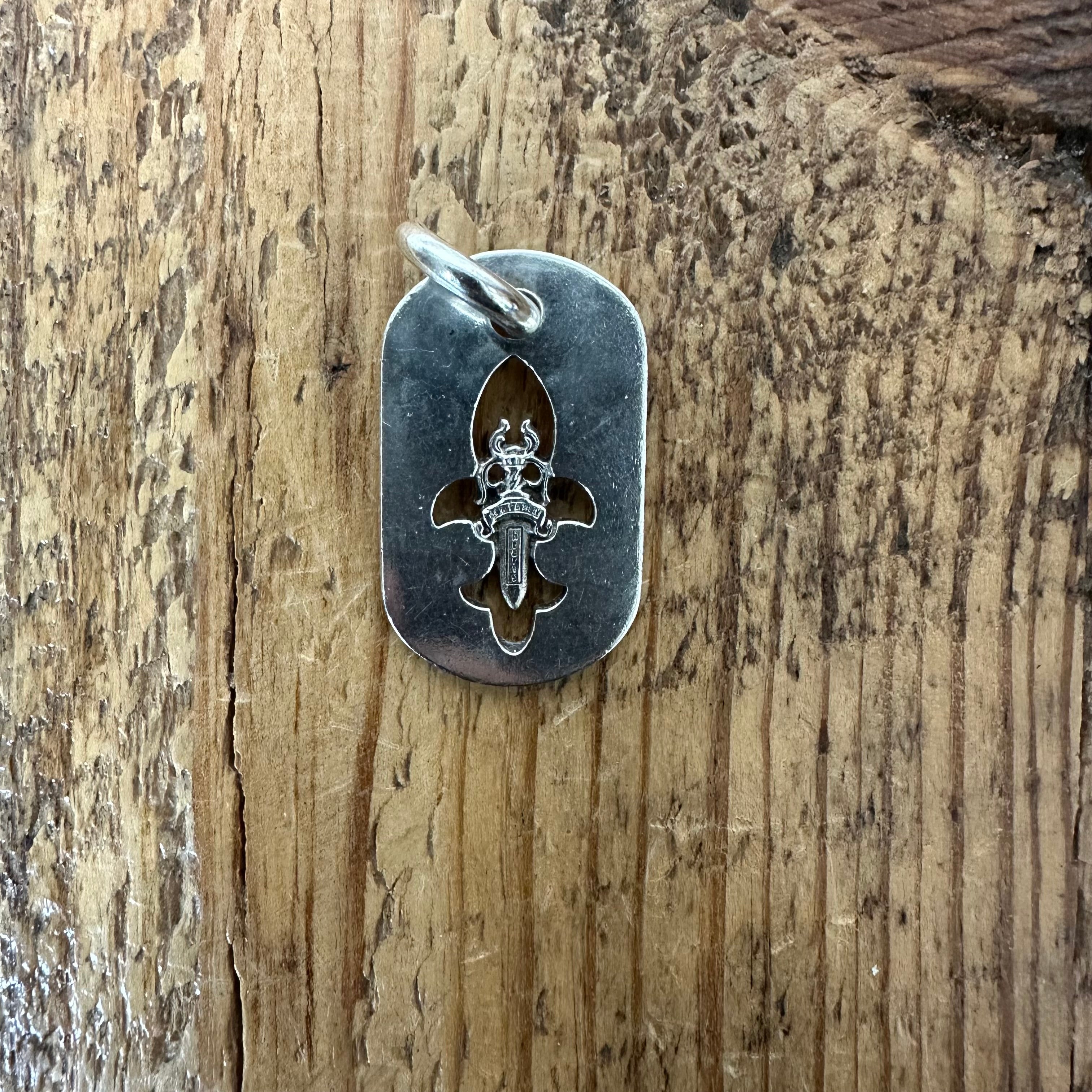 Chrome Hearts Cut Out Dagger Silver Pendant