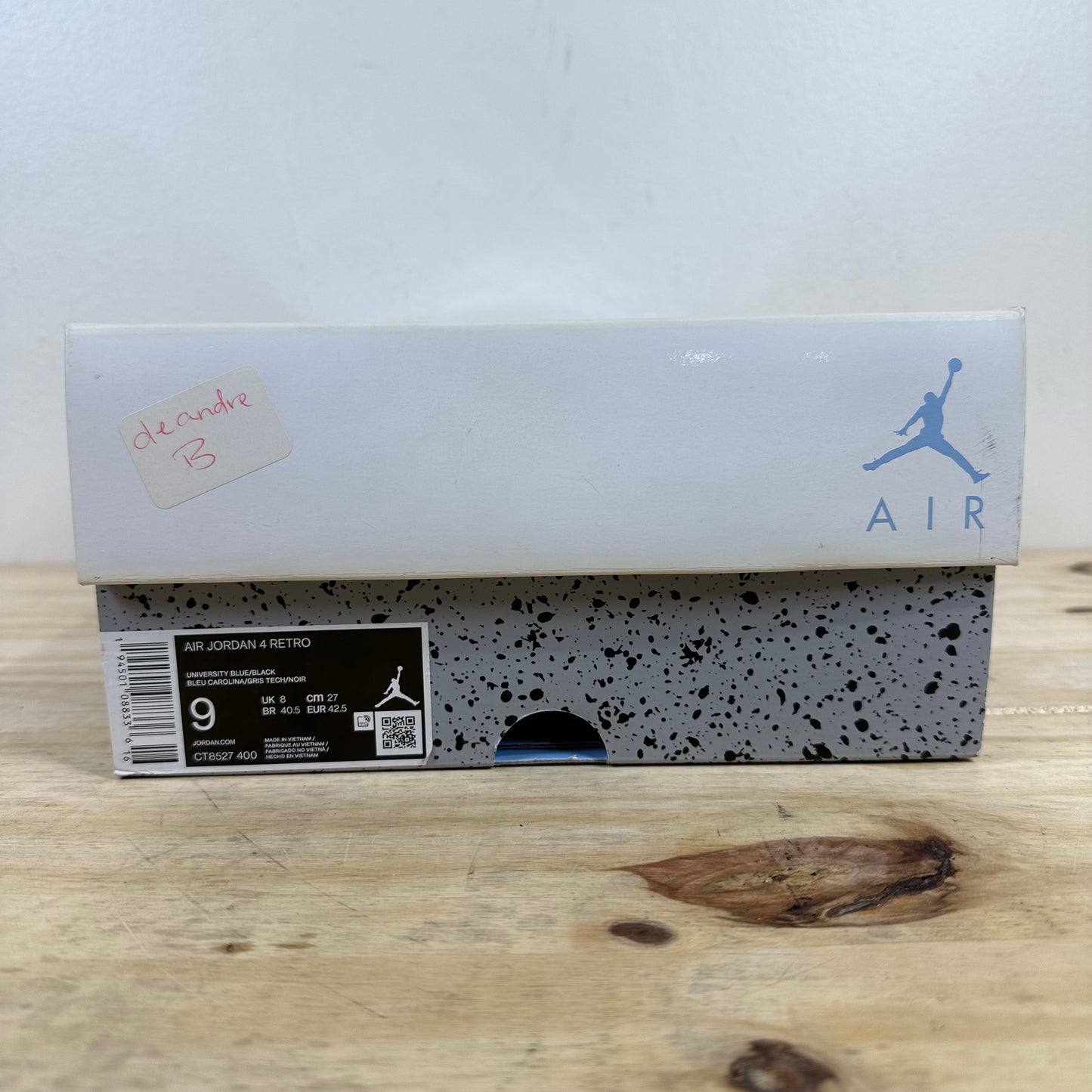 Air Jordan 4 University Blue Sz 9
