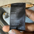 Amiri Green Camo Bones Blue Denim Jeans Sz 33