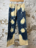 Who Decides War Bleached Blue Flare Pants Sz 30