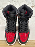 Air Jordan 1 High Patent Bred Sz 7.5