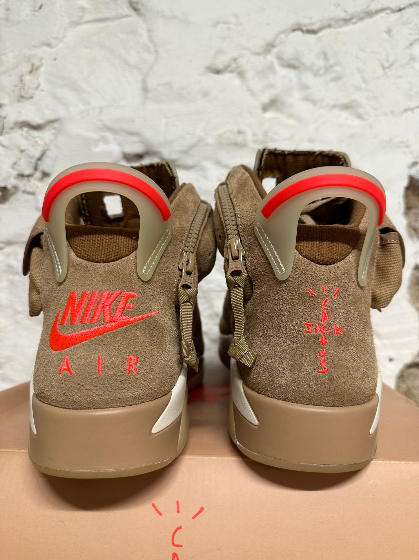 Air Jordan 6 Travis Scott British Khaki Sz 13