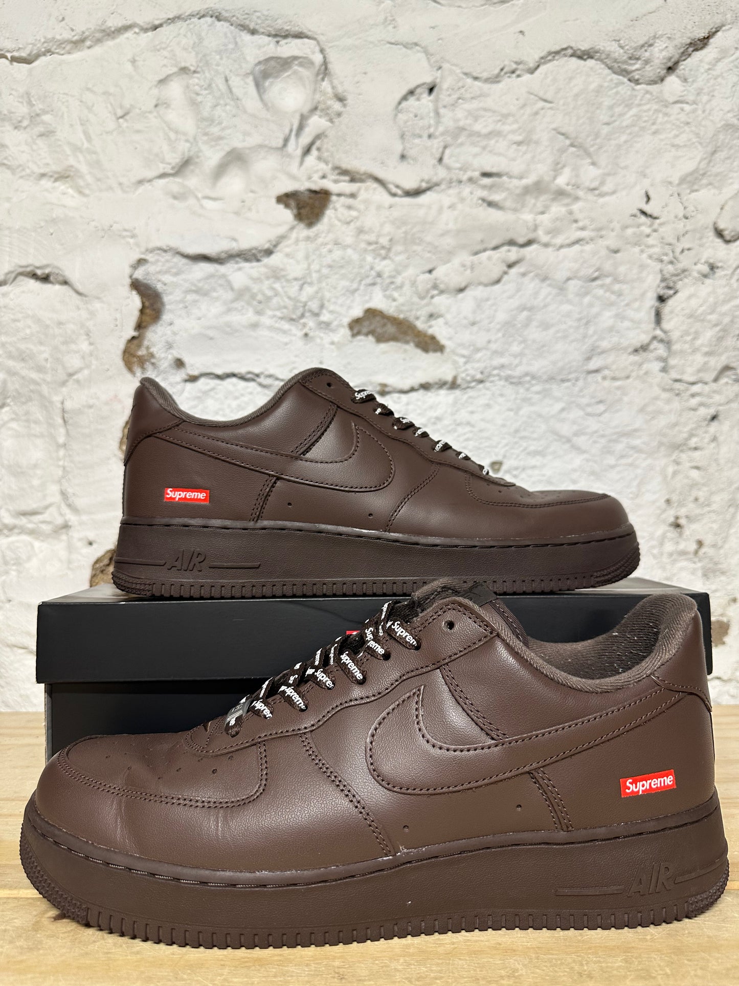 Nike Air Force 1 Low Supreme Baroque Brown Sz 12