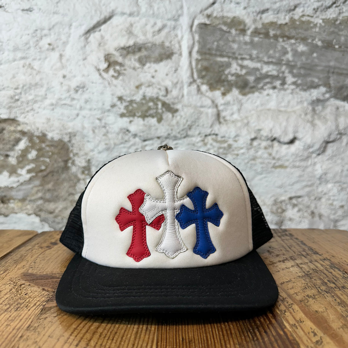 Chrome Hearts USA Triple Cross Trucker Hat