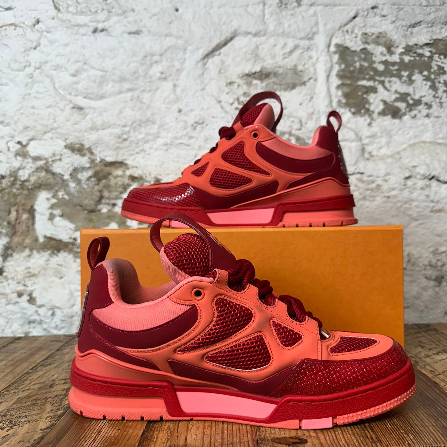 Louis Vuitton Red Skate Sneaker Sz 8.5 (7LV)