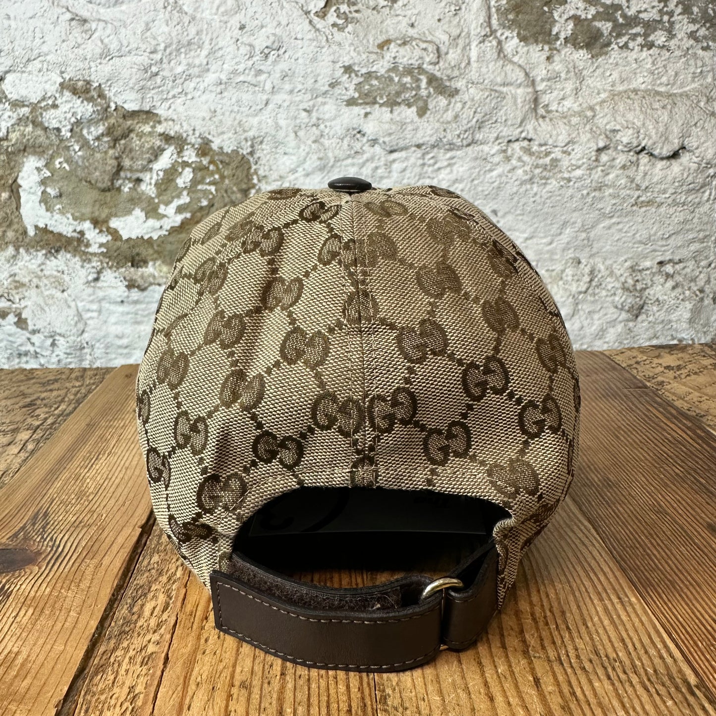 Gucci Tan GG Monogram Hat Sz L