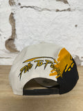 Hellstar Paintbrush Black Yellow Cream Snapback Hat DS