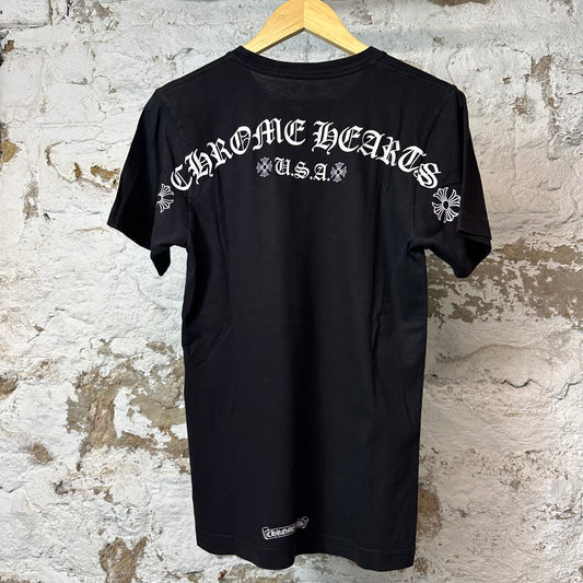 Chrome Hearts USA T-Shirt Black Sz S