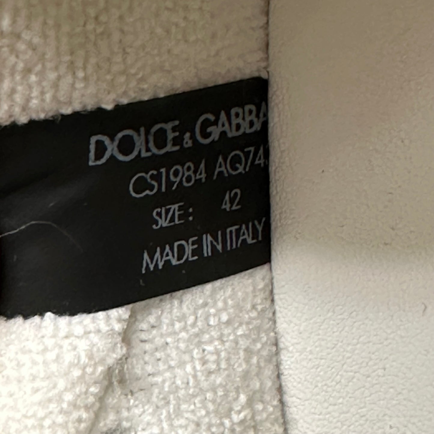 Dolce Gabbana White Blue Daymaster Sneaker Sz 9 (42)