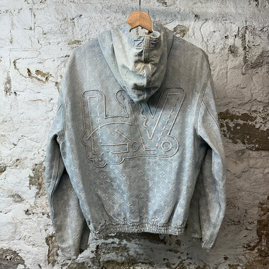 Louis Vuitton NBA Denim Monogram Jacket Sz S (46)