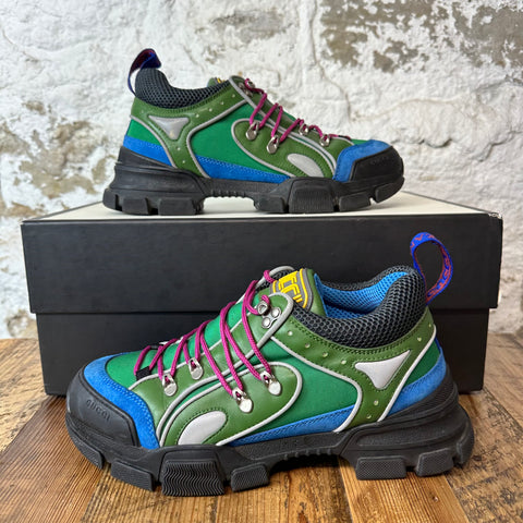 Gucci Flashtrek Green Blue Black Sz 8.5