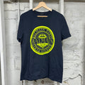 Balmain Circle Logo Navy T-Shirt Sz XL