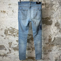 Amiri MX1 Denim Spell Blue Denim Jeans Sz 31