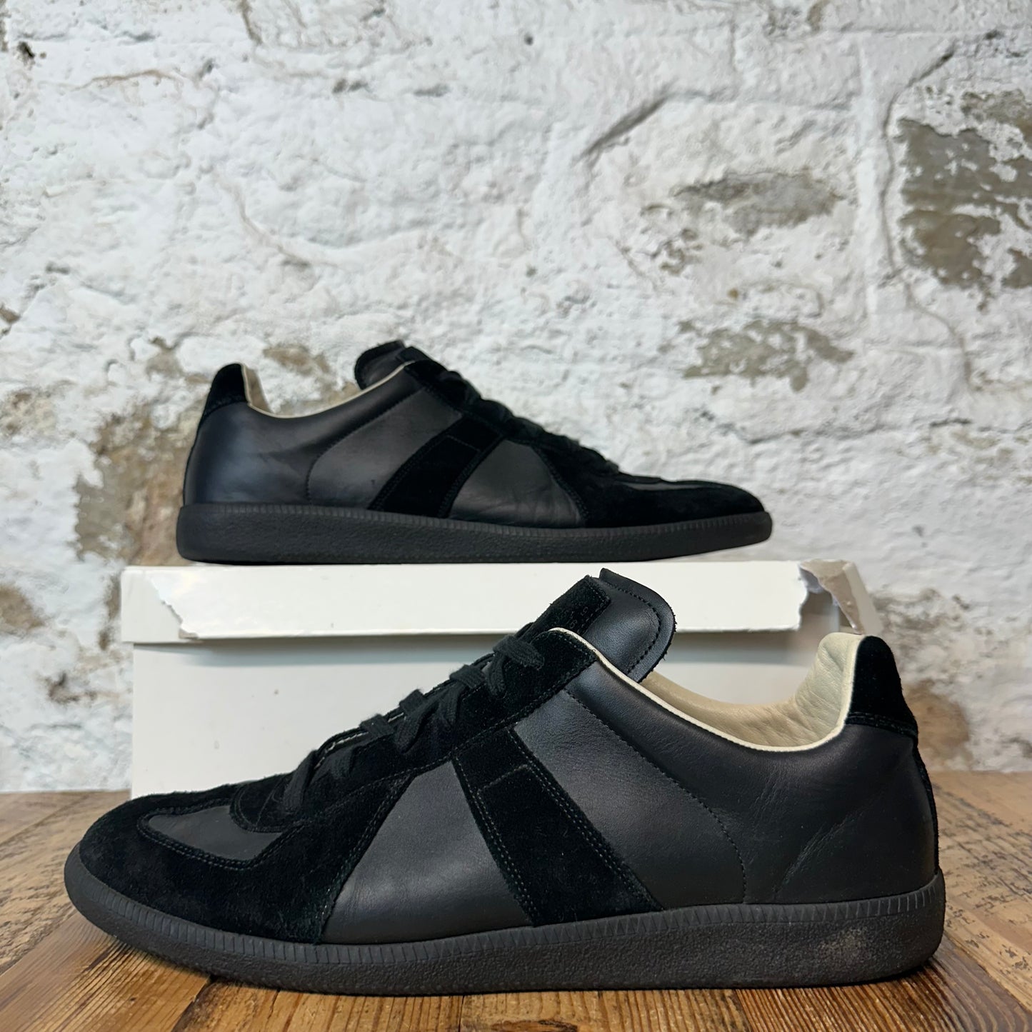 Maison Margiela Replica Triple Black Sneaker Sz 14 (47)