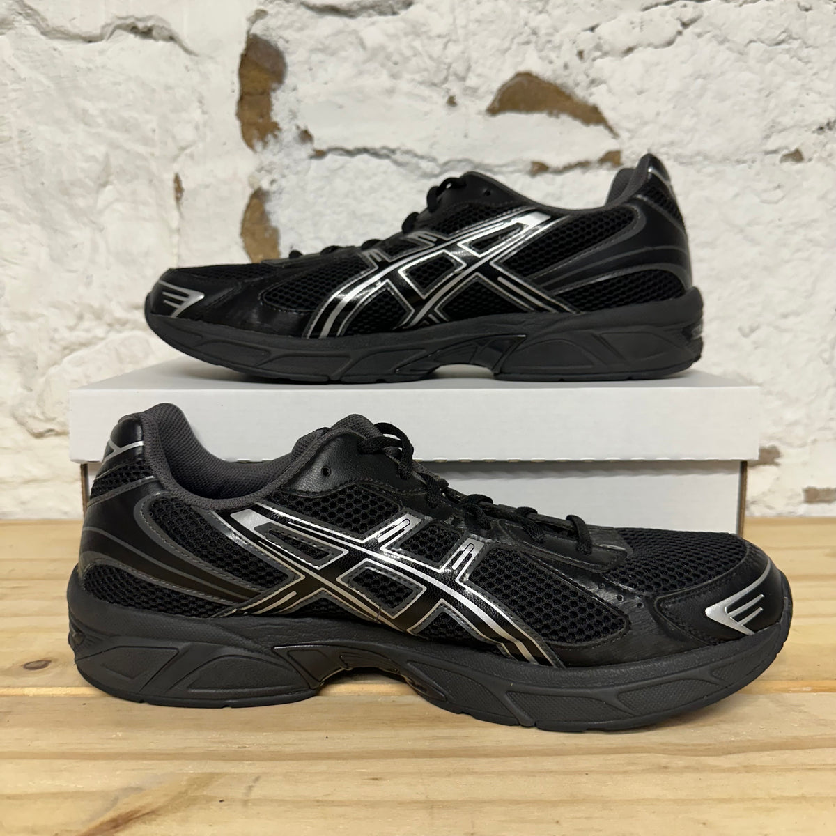 Asics Gel-1130 Black Pure Silver Sz 13
