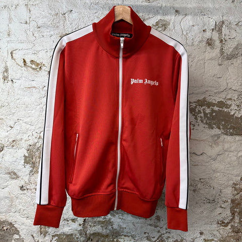 Palm Angles Washed Red Track Jacket Sz M