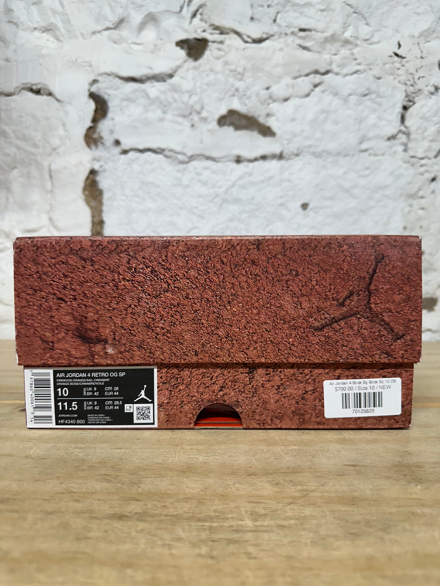 Air Jordan 4 Brick By Brick Sz 10 DS