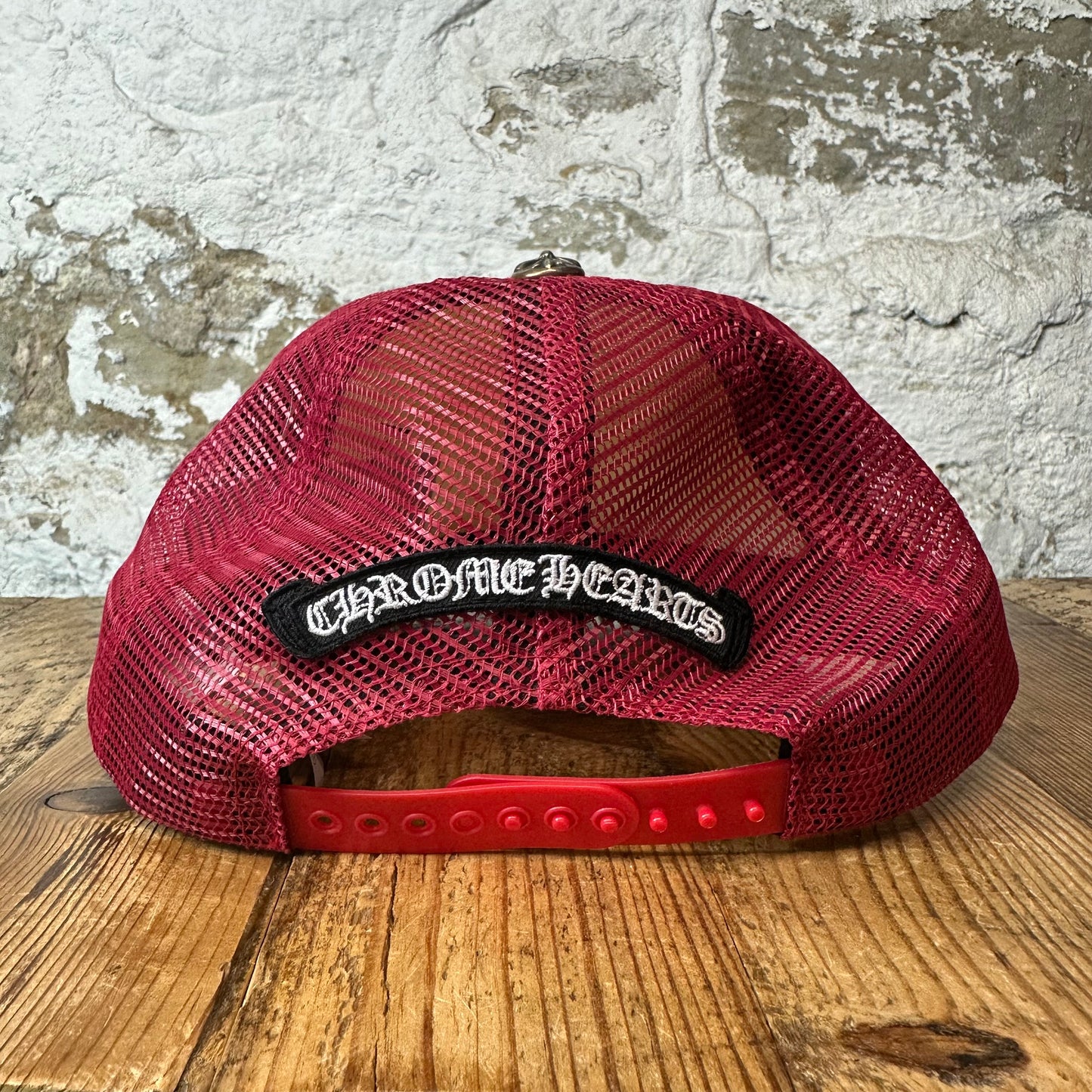 Chrome Hearts King Taco Red White Trucker Hat