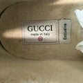 Gucci Rython Green Star Monogram Black Sneaker Sz 10.5