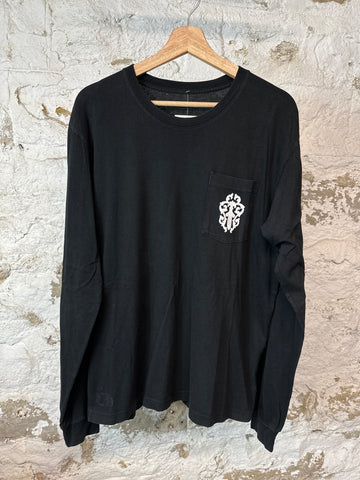 Chrome Hearts Pocket Dagger L/s Black Sz L