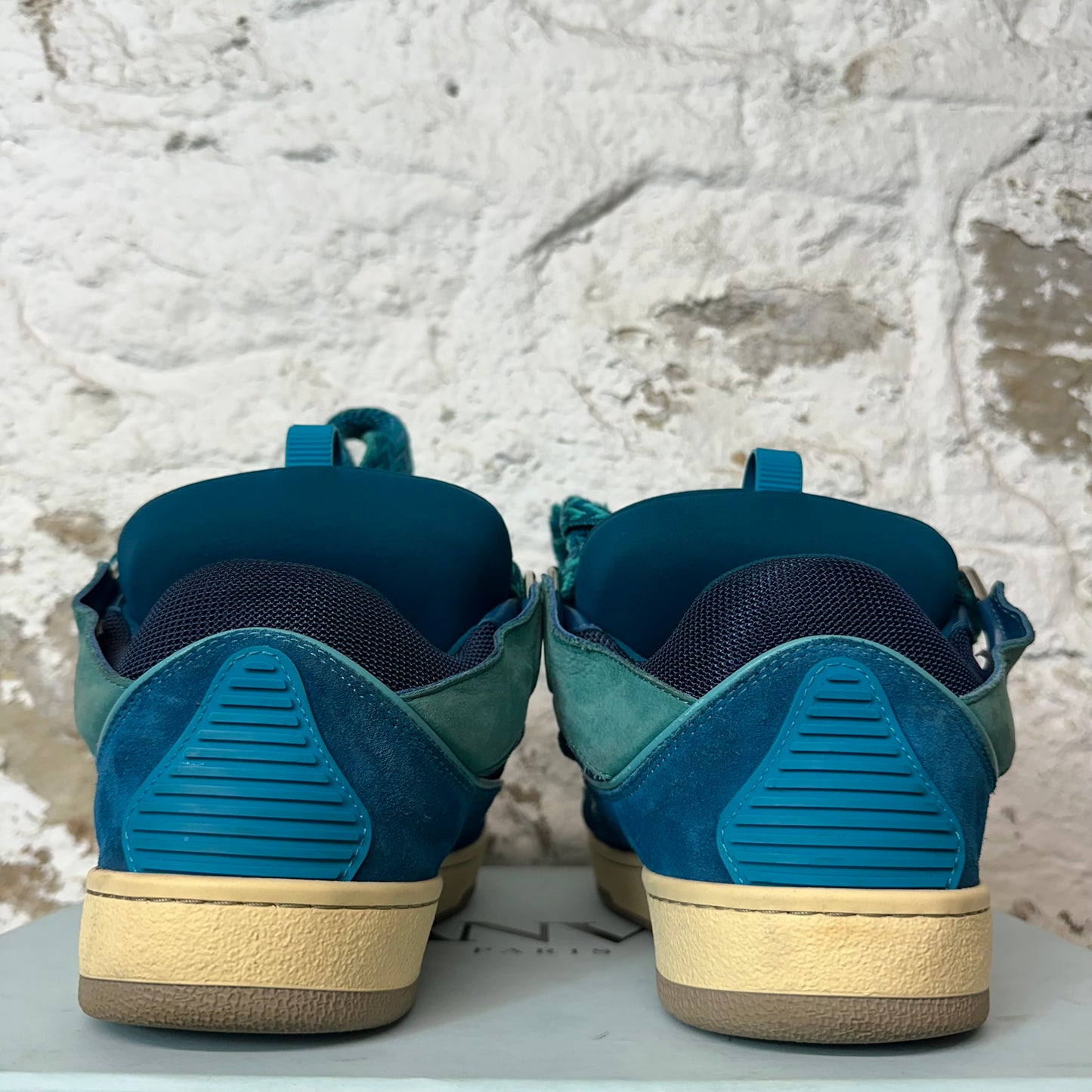Lanvin Curb Multicolor Blue Sneaker Sz 10 (43)