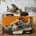 Louis Vuitton Brown Snakeskin Skate Sneaker Sz 10 (8.5LV) DS