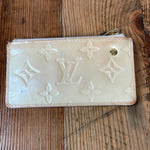 Louis Vuitton White Vernis Coin Pouch