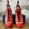Dior B23 High Red Clear Oblique Sneaker Sz 7 (40)