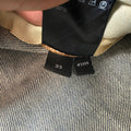 Amiri MX1 Orange Suede Dark Blue Denim Jeans Sz 33