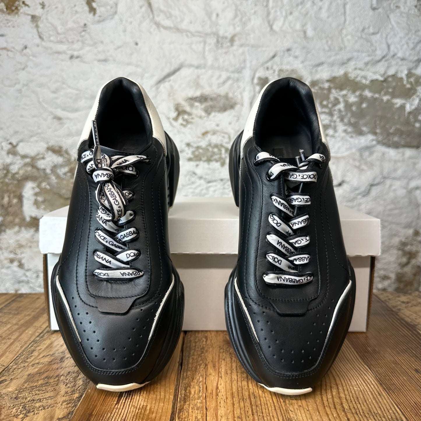 Dolce Gabbana Black White Daymaster Sneaker Sz 6