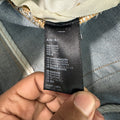 Amiri MX1 Cream Suede Blue Denim Jeans Sz 34