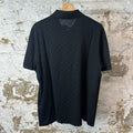 Louis Vuitton Marque Pearl Black Polo Shirt Sz XXL
