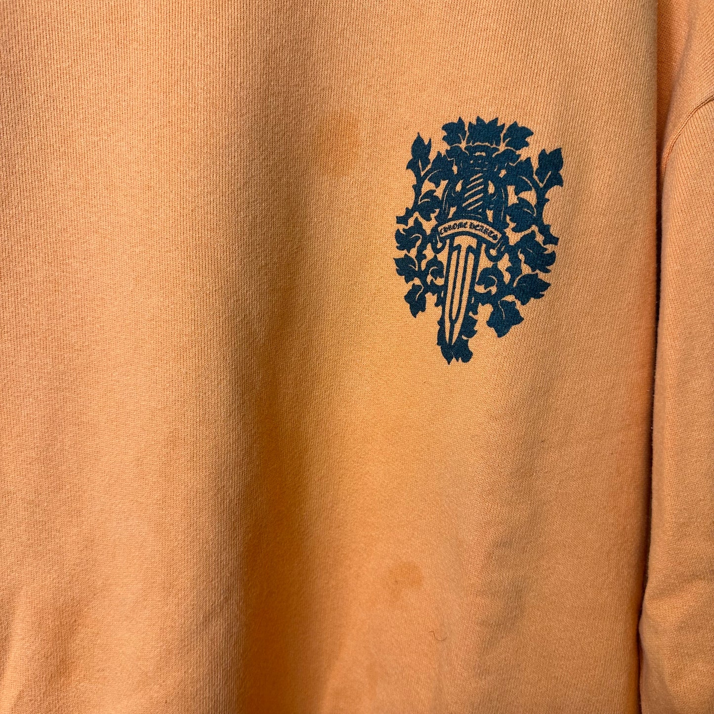 Chrome Hearts Vine Dagger Orange Crewneck Sz S