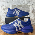 Gucci Rhyton Silver NY Blue Sneaker Sz 9.5