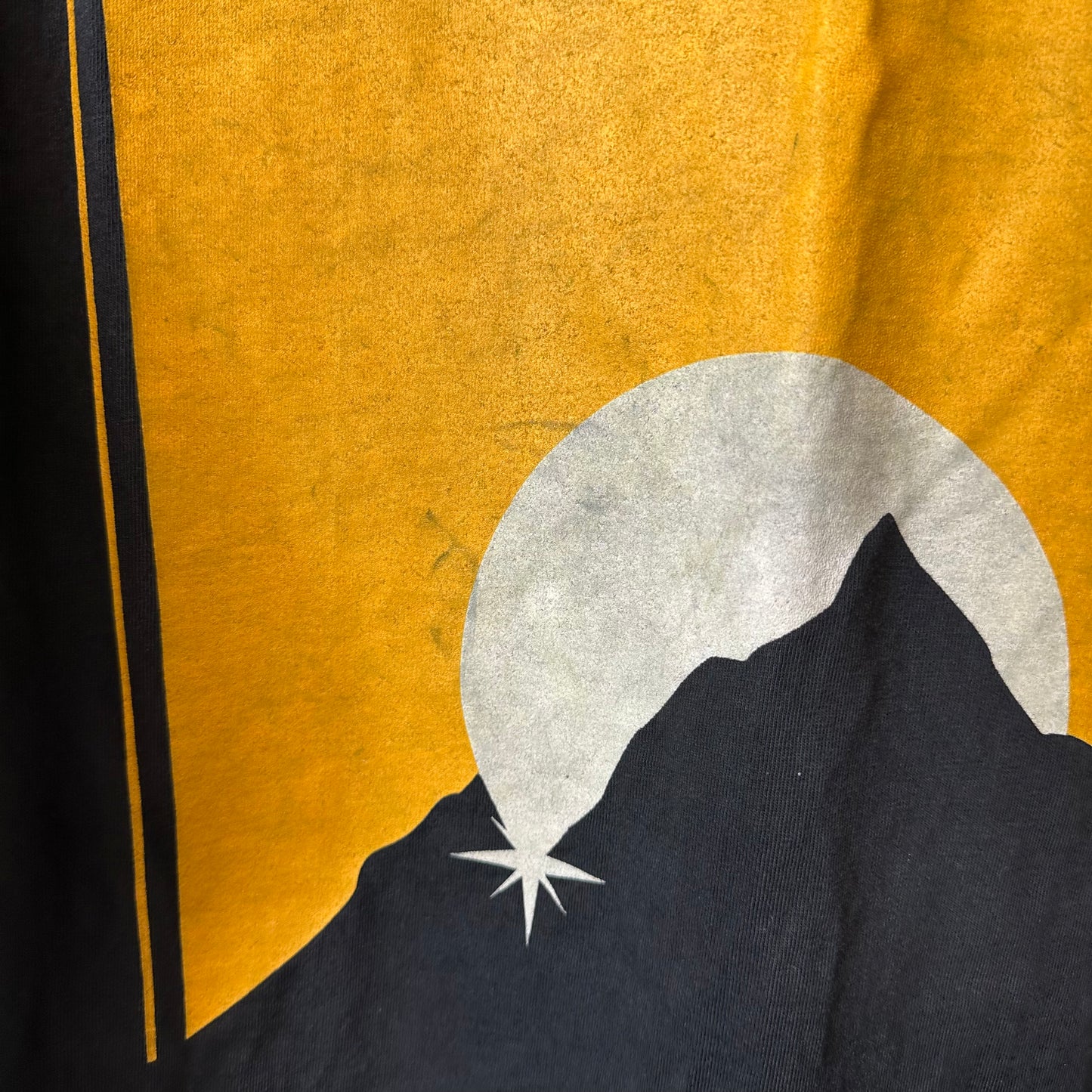 Rhude Orange Moon T-shirt Black Sz M