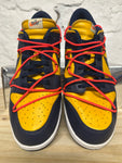 Nike Dunk Low Off White University Gold Sz 14