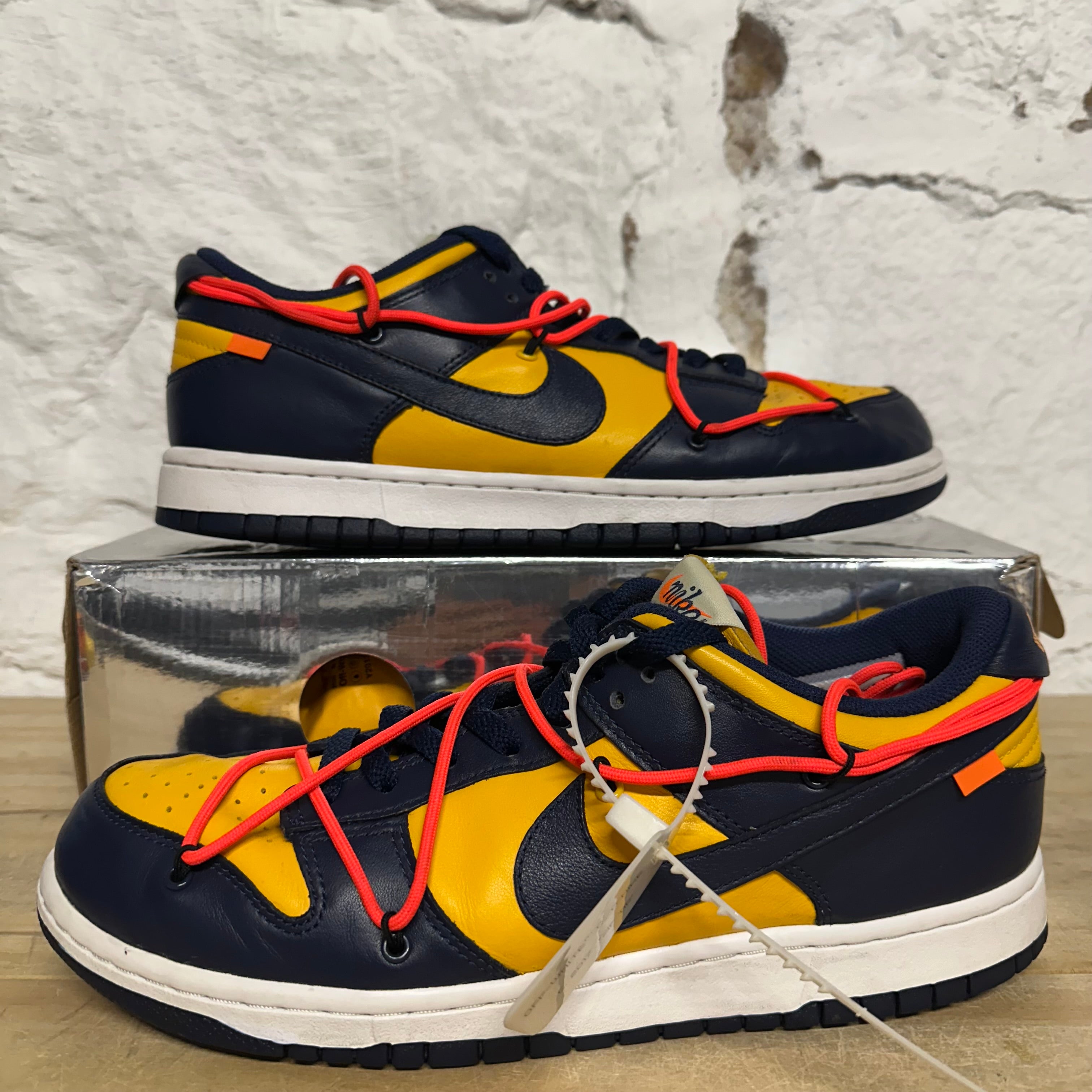 Nike Dunk Low Off-White University Gold Sz 11