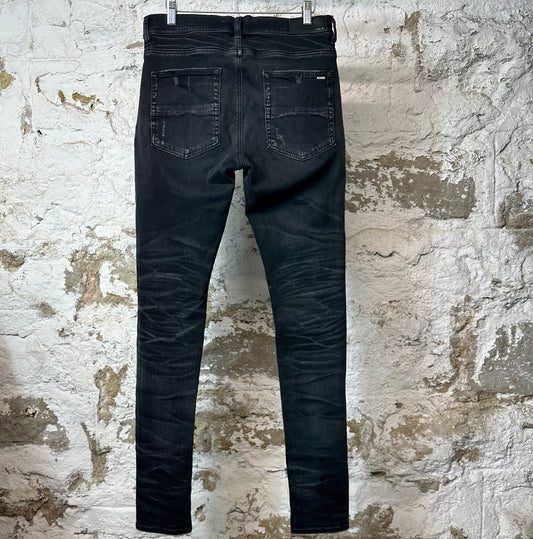 Amiri Plain Faded Black Denim Jeans Sz 32